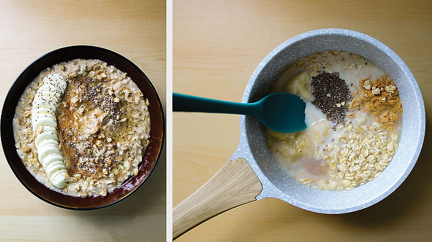Peanut Butter & Banana Porridge (Vegan | Gluten Free)